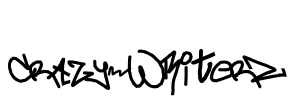 crAzy-WRiterZ Font Image