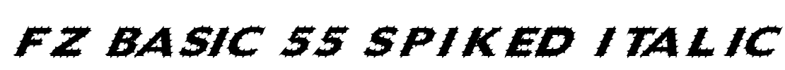 FZ BASIC 55 SPIKED ITALIC Font Image