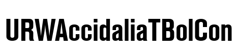 URWAccidaliaTBolCon Font Image