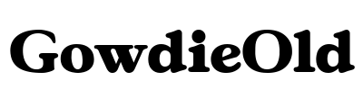 GowdieOld Font Image