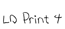 LD Print 4 Font Image