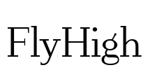 FlyHigh Font Image
