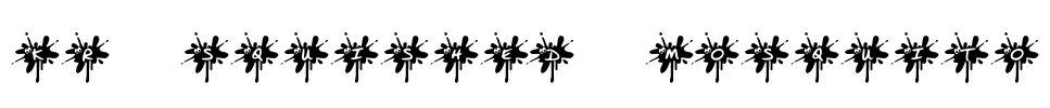 KR Squished Mosquito Font Image