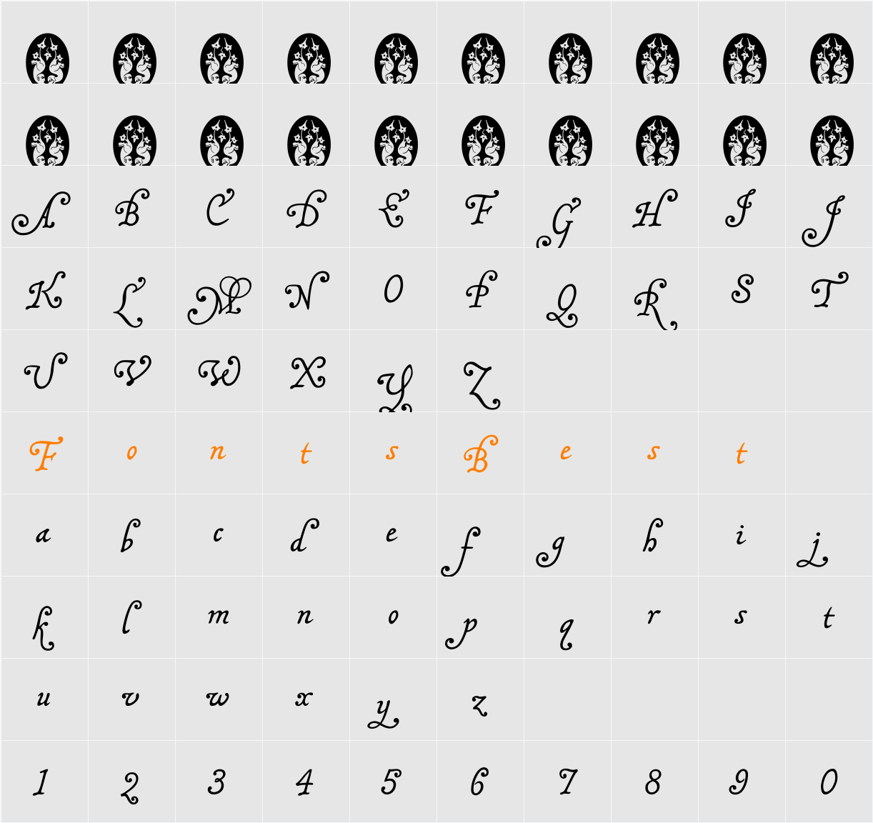 MalaTestaCK Character Map