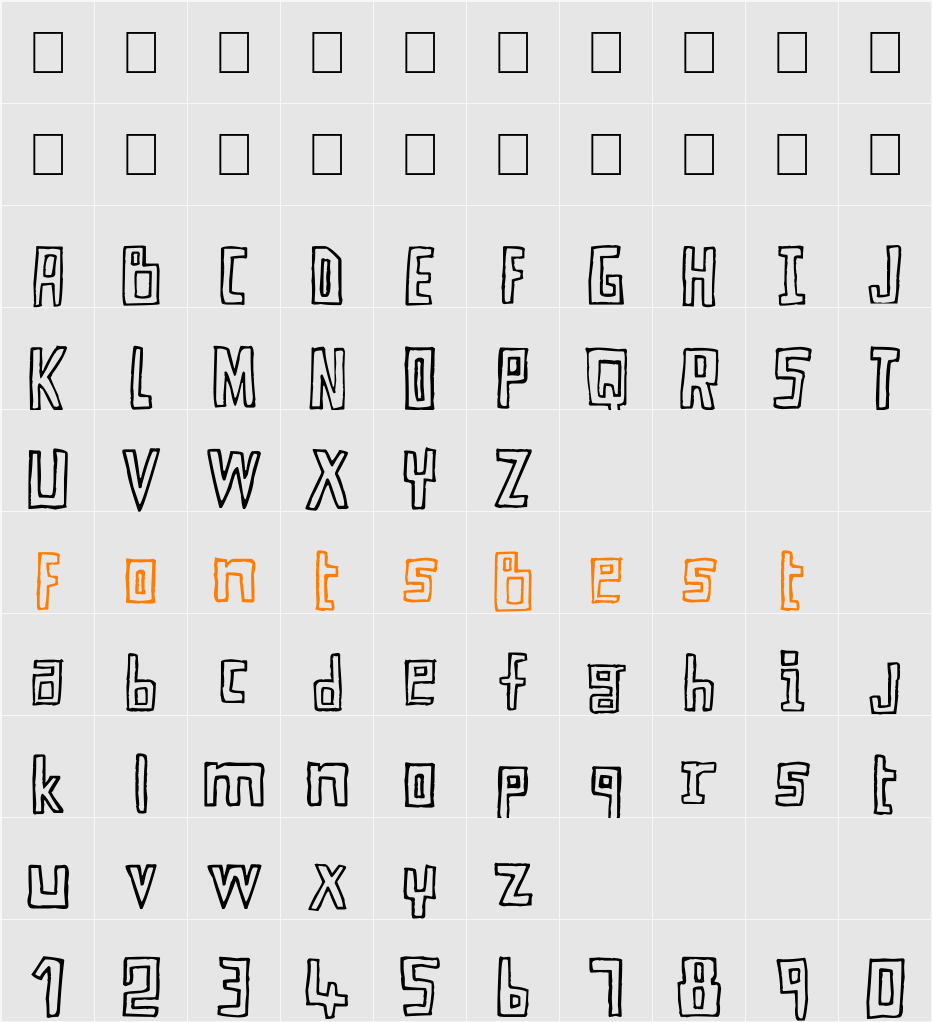 MY_EYES_ARE_TWICE_SM Character Map