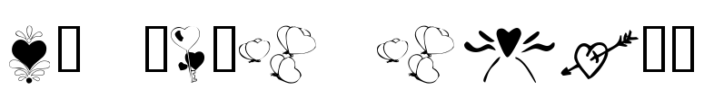 KR With Heart Font Image