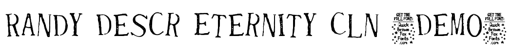 Randy Descr Eternity Cln (Demo) Font Image