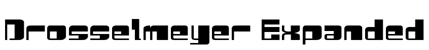 Drosselmeyer Expanded Font Image