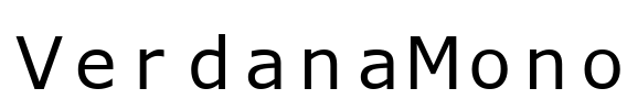 VerdanaMono Font Image