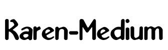 Karen-Medium Font Image