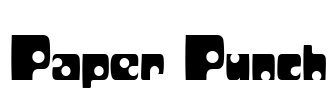 Paper Punch Font Image