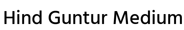 Hind Guntur Medium Font Image