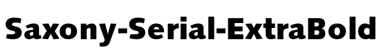 Saxony-Serial-ExtraBold