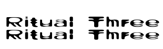 Ritual Three Font Image