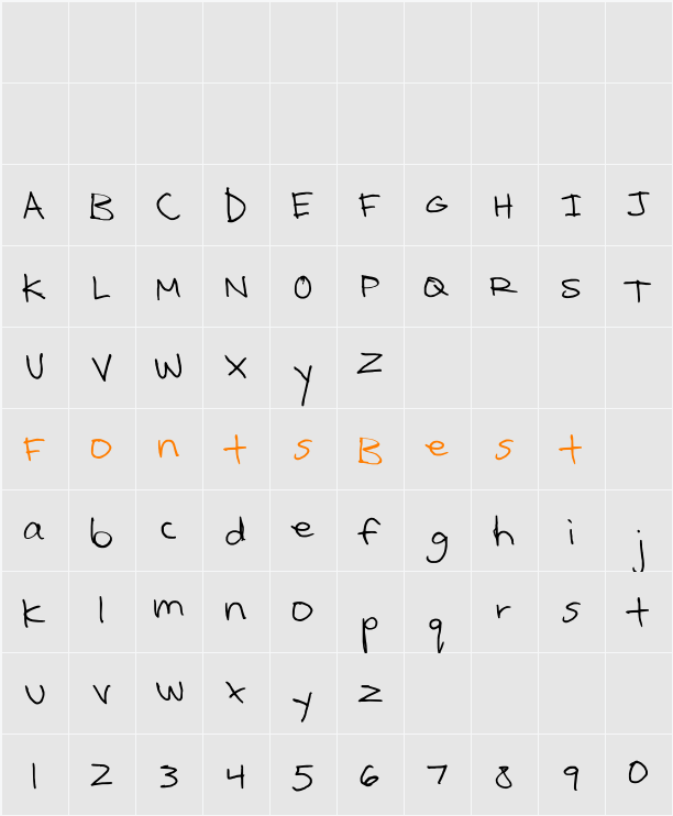 Kcirtap Character Map
