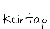 Kcirtap Font Image