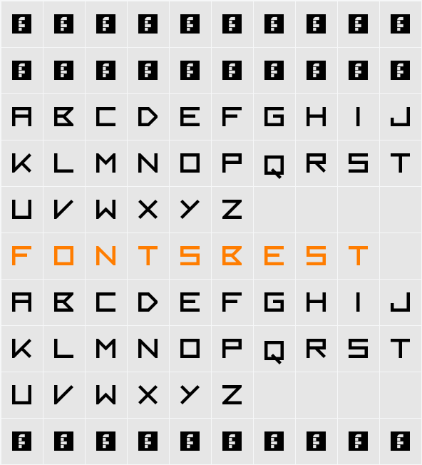 Kayak Character Map