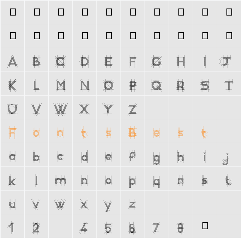 R&C Demo Character Map
