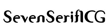 SevenSerifICG Font Image