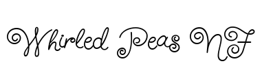 Whirled Peas NF Font Image
