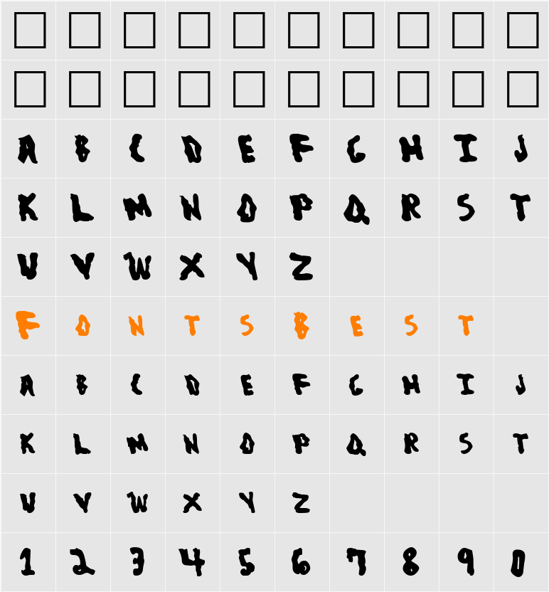 Blob Character Map