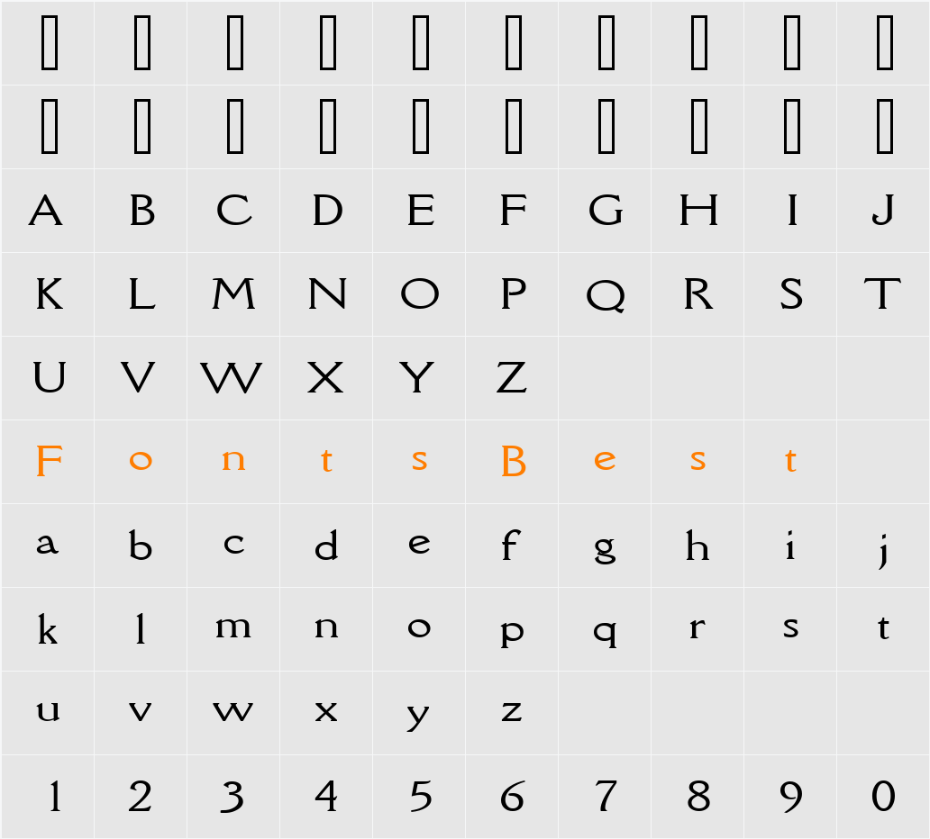 Rory Wide Character Map