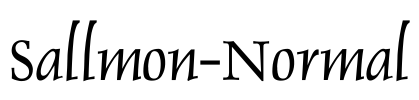 Sallmon-Normal Font Image
