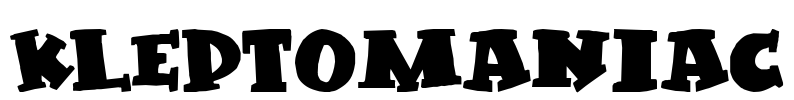 Kleptomaniac Font Image
