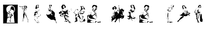 Elvgren Pin-ups Font Image