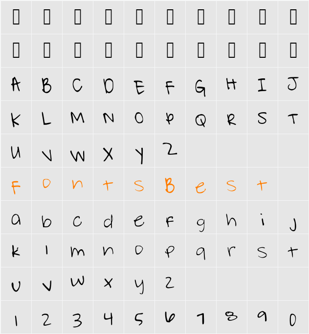 Typing Dazedd Character Map