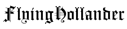 FlyingHollander Font Image