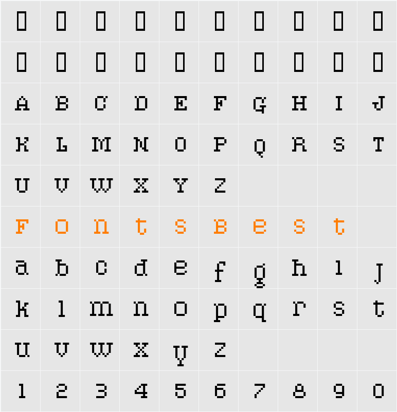 PixelPirate Character Map