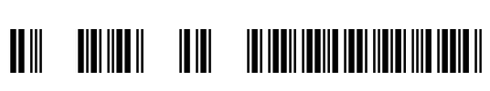 3 of 9 Barcode Font Image
