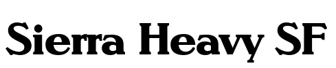 Sierra Heavy SF Font Image