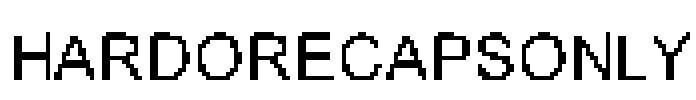 HARDORECAPSONLY Font Image