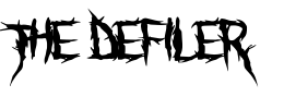 The Defiler Font Image