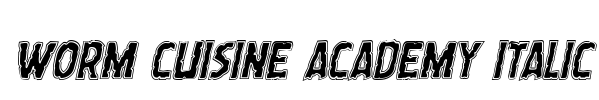 Worm Cuisine Academy Italic