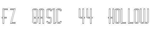 FZ BASIC 44 HOLLOW Font Image