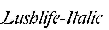 Lushlife-Italic