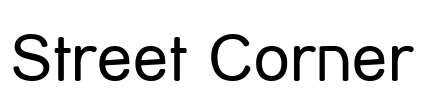 Street Corner Font Image
