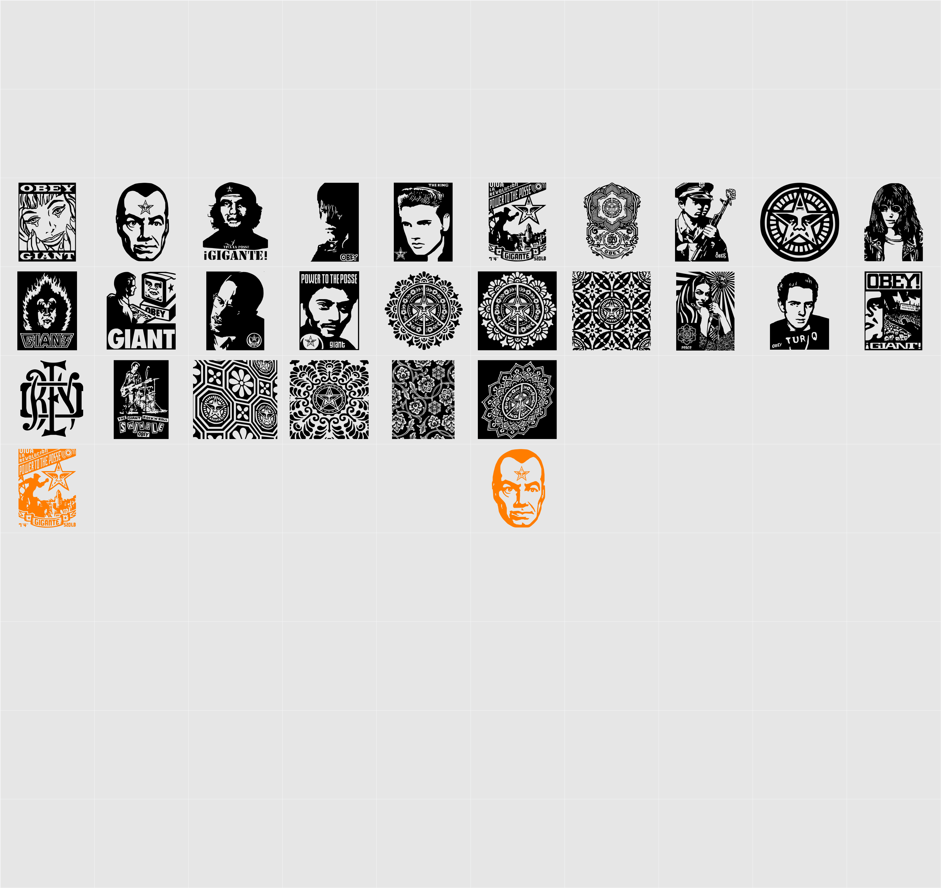 ObeyXL2 Character Map
