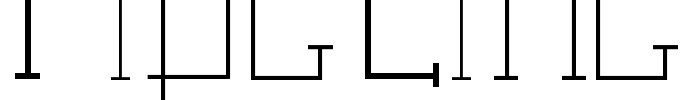 Pipe Line Font Image