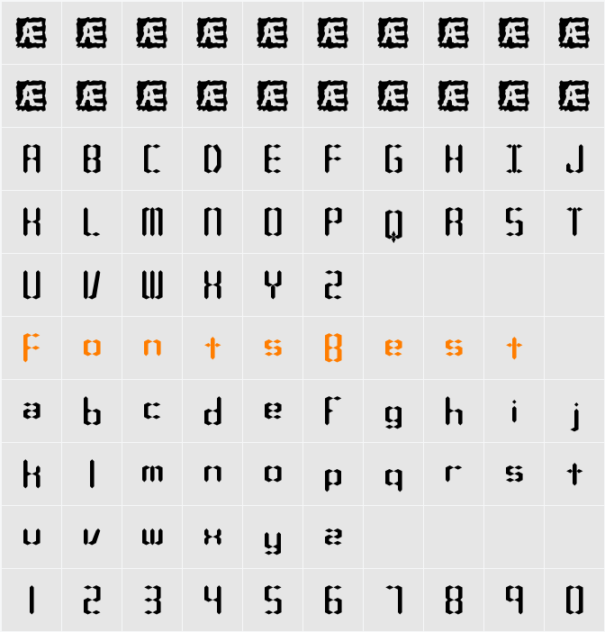 Compliant Confuse 1s BRK Character Map