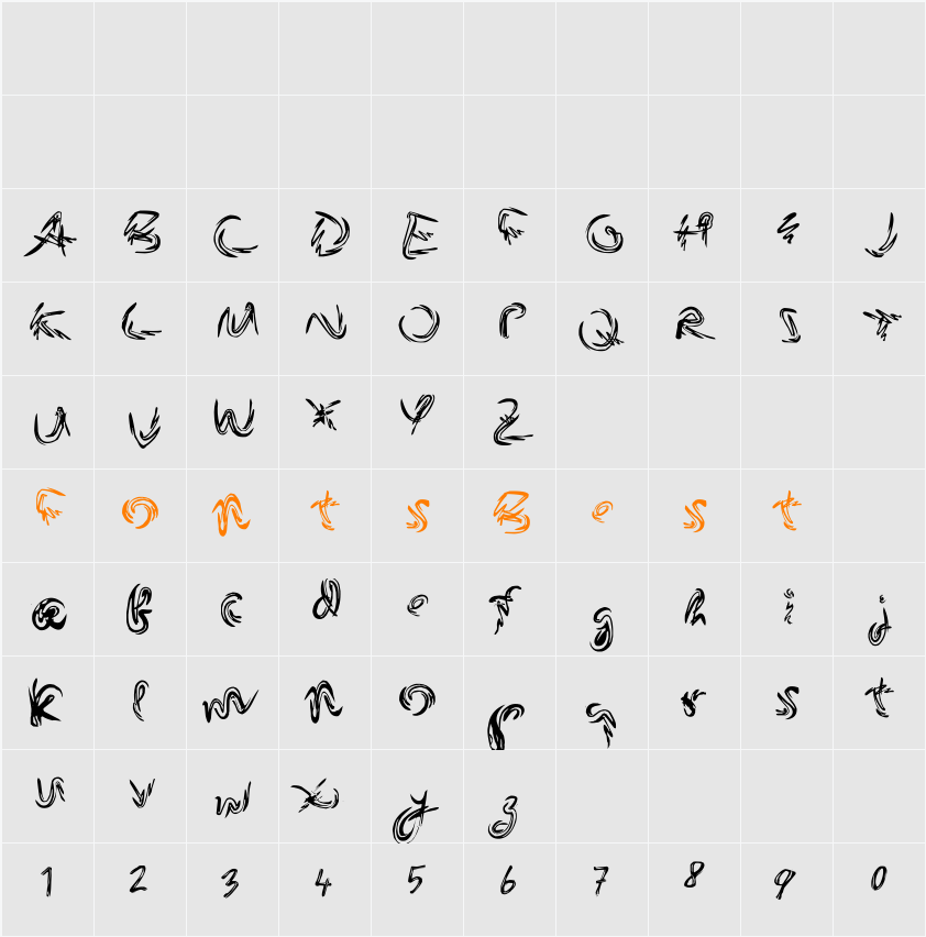 Foxwild Character Map