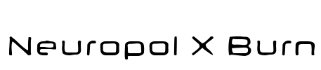 Neuropol X Burn Font Image