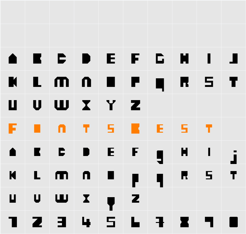 heavyLOUDedge Character Map