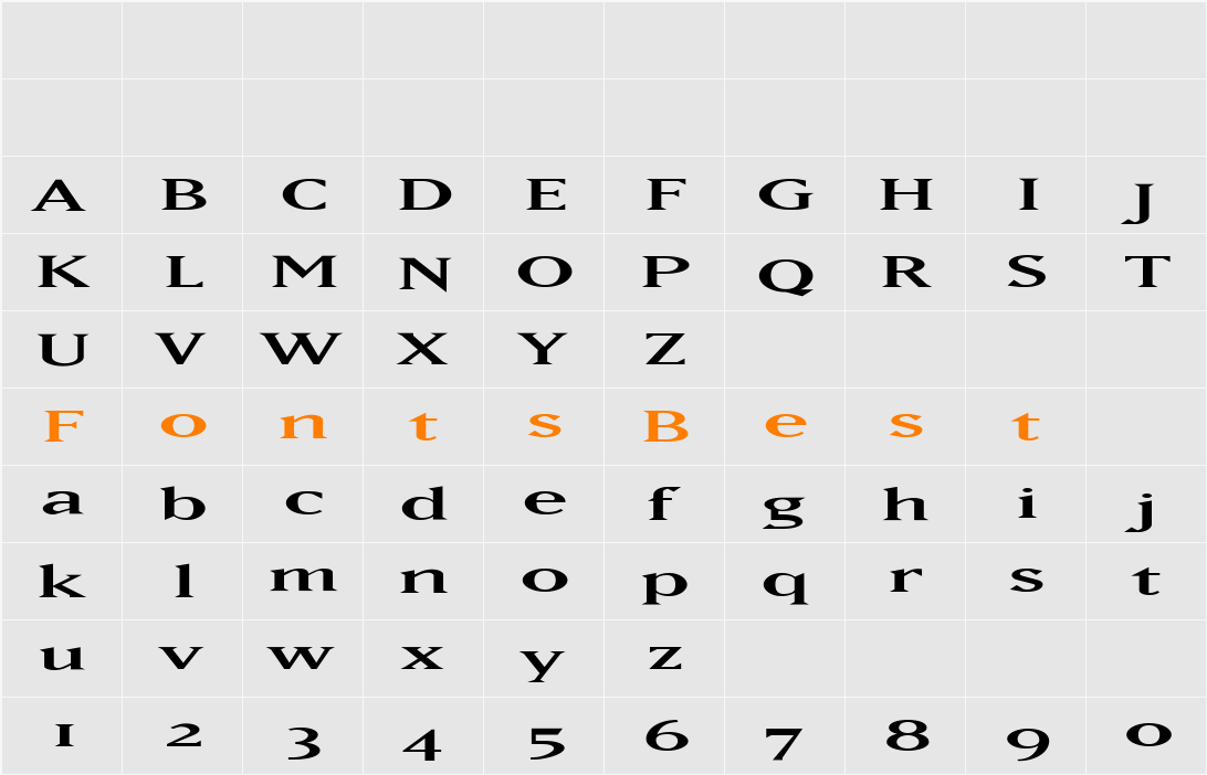 S Character Map