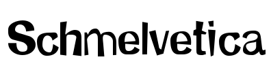 Schmelvetica Font Image