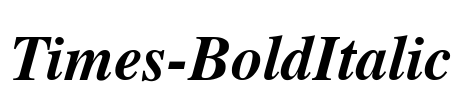 Times-BoldItalic