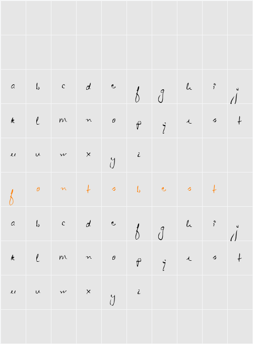 Zeebz Character Map